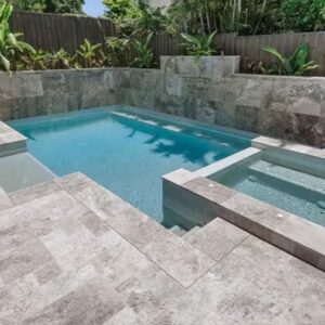 Római mintás travertin Silver